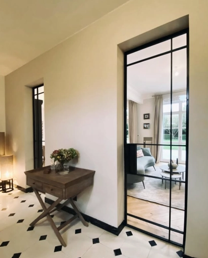 Chic, Living room, Full Project, 3D ambiance, Plan