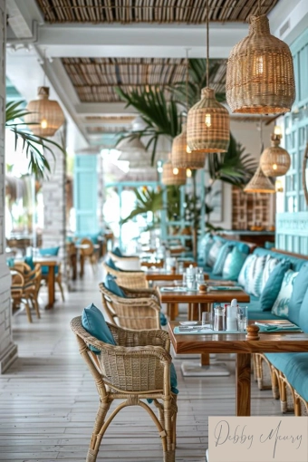 Bohemian, Contemporary, Restaurant, Chic, Nature, Consultation Visit, Full Project, Remote Coaching, Event Decor, Coach shopping, Creation of exclusive furniture, Shopping list, 3D ambiance, Plan