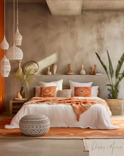 Bohemian, Contemporary, Room, Chic, Nature, Feng Shui, Wabi-sabi, Consultation Visit, Full Project, Remote Coaching, Event Decor, Coach shopping, Energy renovation, Creation of exclusive furniture, Shopping list, 3D ambiance, Plan