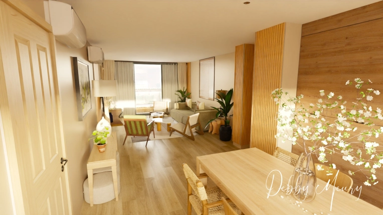 Contemporary, Scandinavian, Flats / Apartments, Chic, Nature, Consultation Visit, Full Project, Remote Coaching, Event Decor, Coach shopping, Energy renovation, Creation of exclusive furniture, Shopping list, 3D ambiance, Plan