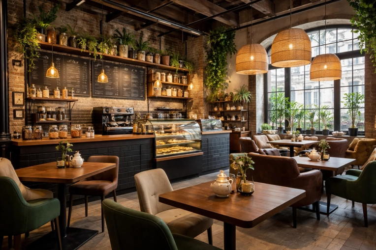 Industrial, Rustic, Contemporary, Restaurant, Vintage, Chic, Consultation Visit, Full Project, 3D ambiance, Plan