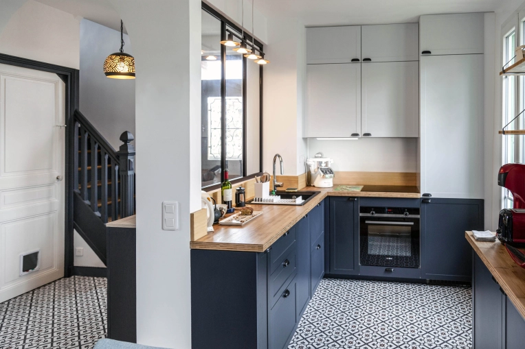 Contemporary, Kitchen, Consultation Visit, Full Project, Creation of exclusive furniture, Shopping list, 3D ambiance, Plan