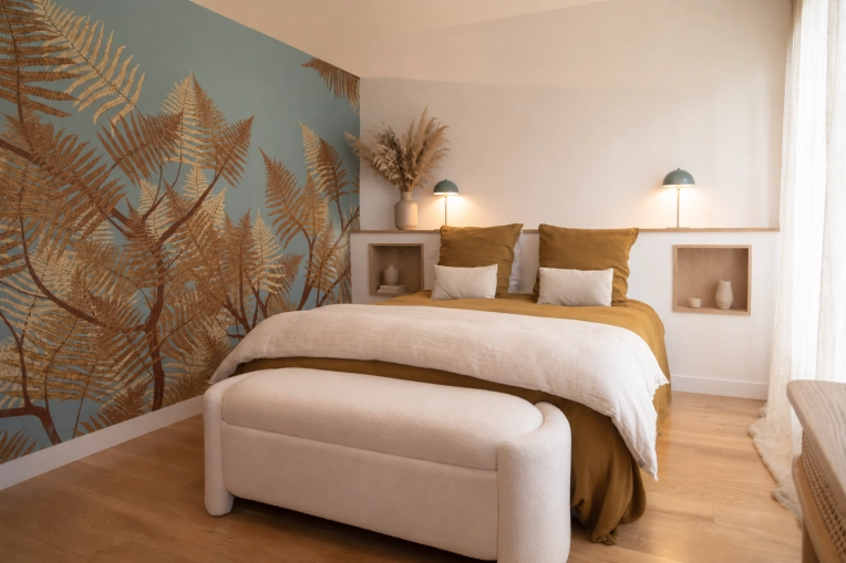 Hotel, Bohemian, Contemporary, Scandinavian, Room, Nature, Full Project, Renovation