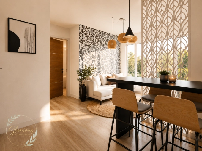 Minimalist, Flats / Apartments, Chic, Nature, Feng Shui, Consultation Visit, Full Project, Creation of exclusive furniture, 3D ambiance, Plan, Renovation