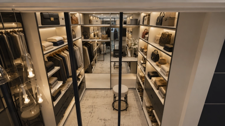 Contemporary, Chic, Dressing, Consultation Visit, Full Project, Home Staging, Coach shopping, Creation of exclusive furniture, Shopping list, 3D ambiance, Plan