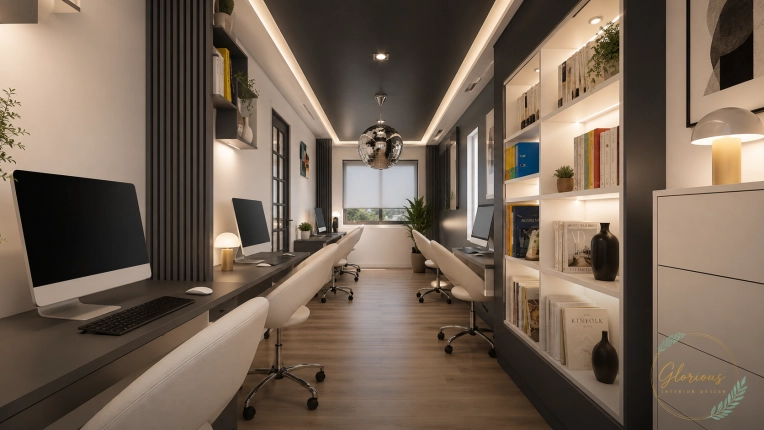 Contemporary, Office, Consultation Visit, Remote Coaching, Coach shopping, Creation of exclusive furniture, Shopping list, 3D ambiance, Plan