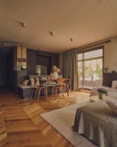 Contemporary, Flats / Apartments, Chic, Full Project, Creation of exclusive furniture, Plan