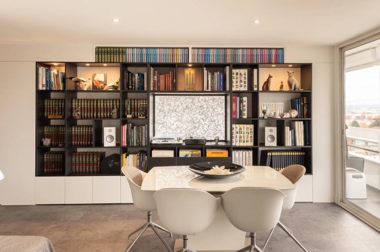 Minimalist, Contemporary, Chic, Dining room, Full Project, Creation of exclusive furniture, 3D ambiance, Plan