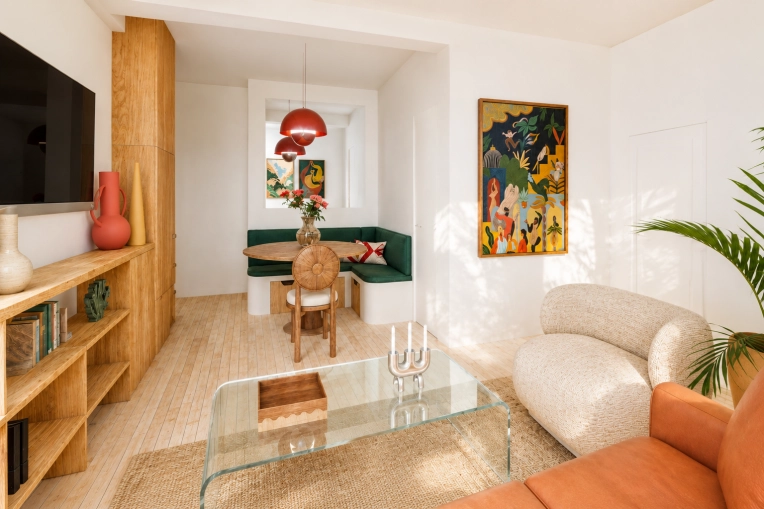 Vintage, Maximalist, Dining room, Full Project, Creation of exclusive furniture, 3D ambiance