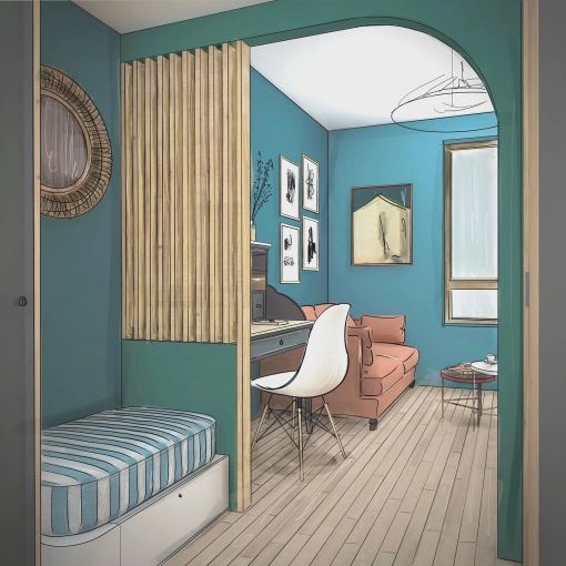 Hotel, Bohemian, Chic, 3D ambiance