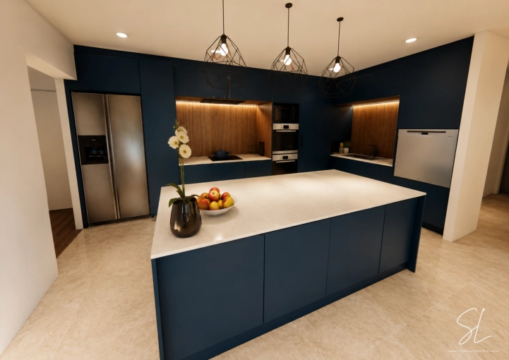 Minimaliste, Cuisine, Chic, Liste shopping, 3D d'ambiance