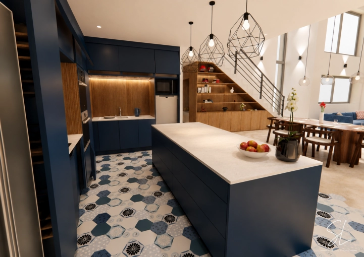 Cuisine, Chic, Liste shopping, 3D d'ambiance