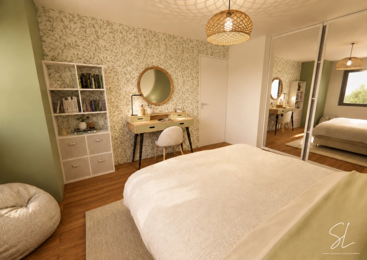 Contemporary, Scandinavian, Room, Shopping list, 3D ambiance