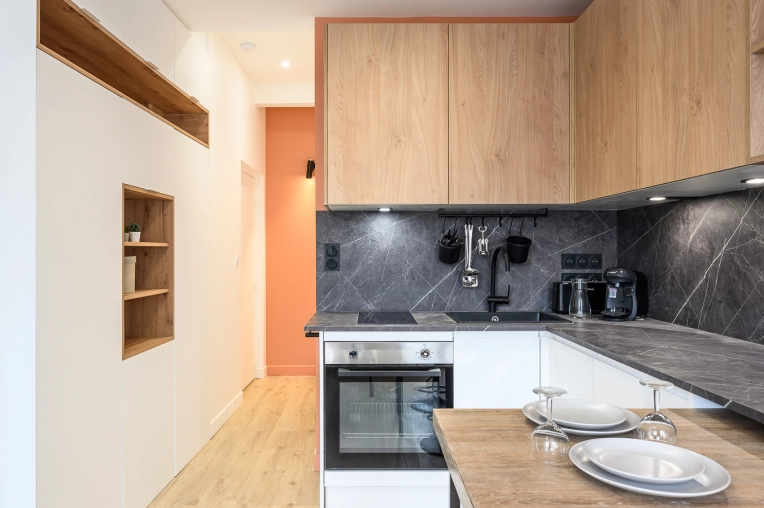 Contemporain, Cuisine, Nature, Visite conseil, Projet complet, Création de meubles, Liste shopping, 3D d'ambiance, Plan