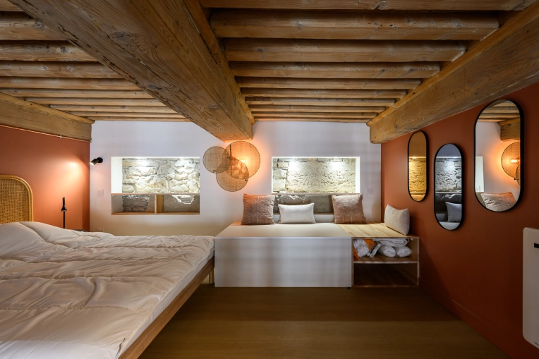 Bohème, Japonais, Chambre, Nature, Feng Shui, Wabi-sabi, Visite conseil, Projet complet, Création de meubles, Liste shopping, 3D d'ambiance, Plan