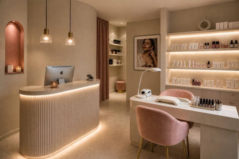 Bohème, Japonais, Commerce / magasin, Chic, Feng Shui, Visite conseil, 3D d'ambiance, Plan