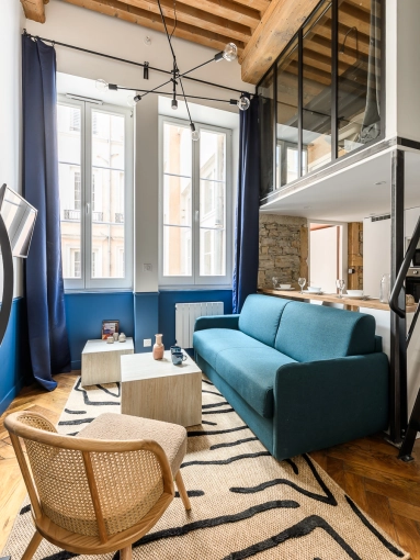 Industrial, Bohemian, Contemporary, Flats / Apartments, Vintage, Kitchen, Chic, Living room, Dining room, Consultation Visit, Full Project, Shopping list, 3D ambiance, Plan, Renovation