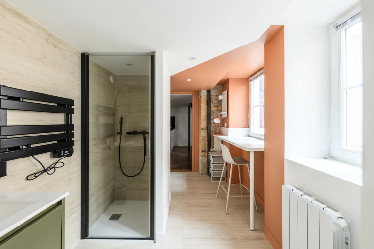 Bohemian, Contemporary, Flats / Apartments, Bathroom, Nature, Office, Consultation Visit, Full Project, Shopping list, 3D ambiance, Plan, Renovation