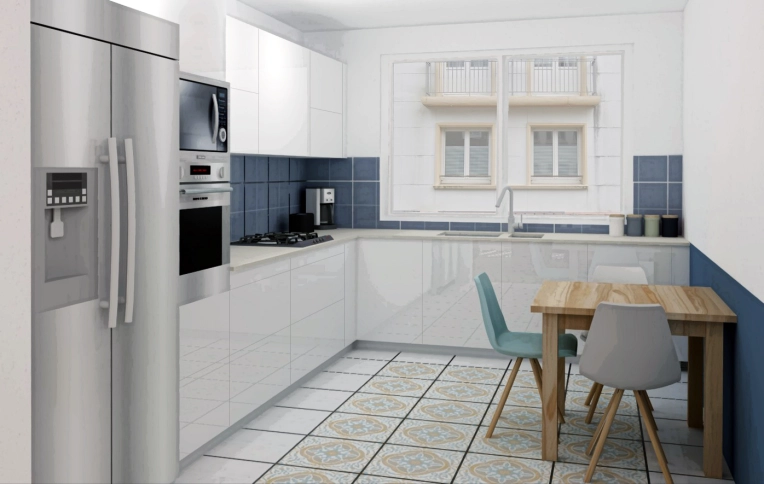 Contemporain, Cuisine, Chic, Projet complet