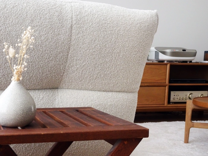 Bohème, Chic, Nature, Salon / séjour, Projet complet, Création de meubles, 3D d'ambiance, Plan