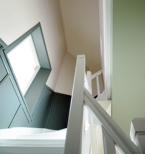 Maison individuelle, Bohème, Scandinave, Chic, Projet complet, Création de meubles, 3D d'ambiance, Plan