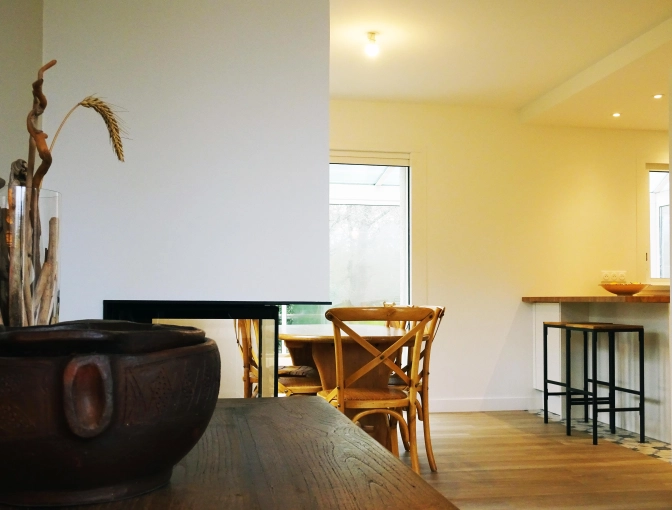 Rustique, Bohème, Chic, Nature, Salle à manger, Projet complet, 3D d'ambiance, Plan