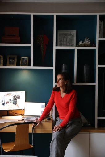 Bohemian, Contemporary, Chic, Office, Creation of exclusive furniture, Shopping list, 3D ambiance, Plan