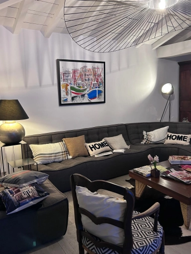 Contemporary, Chic, Living room, Full Project, Shopping list, 3D ambiance, Plan