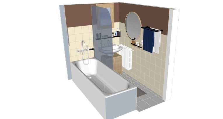 Contemporary, Scandinavian, Bathroom, Nature