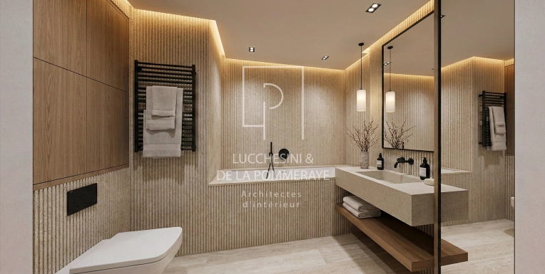 Minimalist, Contemporary, Bathroom, Chic, Full Project, Plan