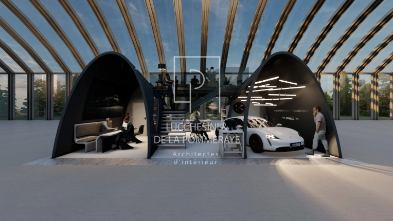 Industrial, Minimalist, Contemporary, Retail / store, 3D ambiance