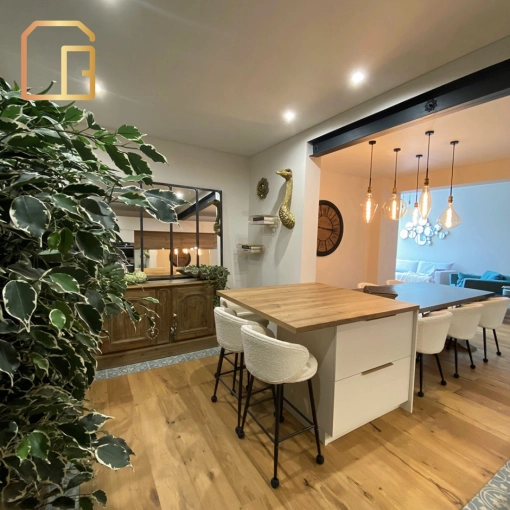 Contemporary, Kitchen, Chic, Nature, Full Project, Shopping list, Plan