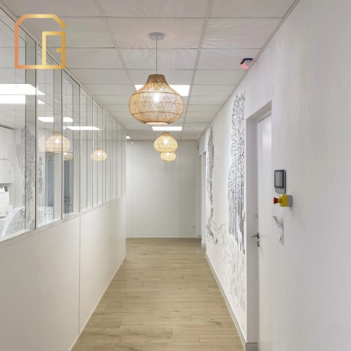 Minimalist, Buildings Open to the Public, Nature, Full Project, Creation of exclusive furniture, Shopping list, 3D ambiance, Plan