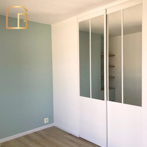 Minimalist, Nature, Dressing, Full Project, Creation of exclusive furniture, Shopping list, 3D ambiance, Plan