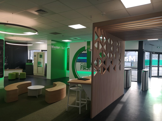 Commercial Buildings, Full Project, Creation of exclusive furniture, 3D ambiance, Plan