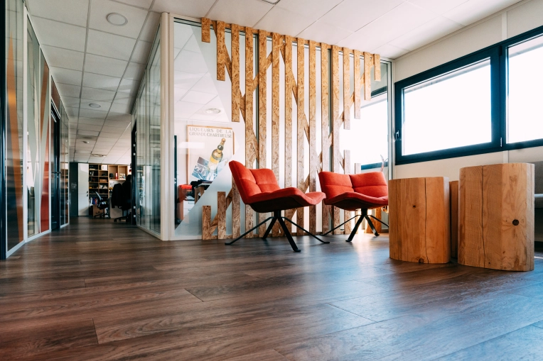 Office, Full Project, Creation of exclusive furniture, 3D ambiance, Plan