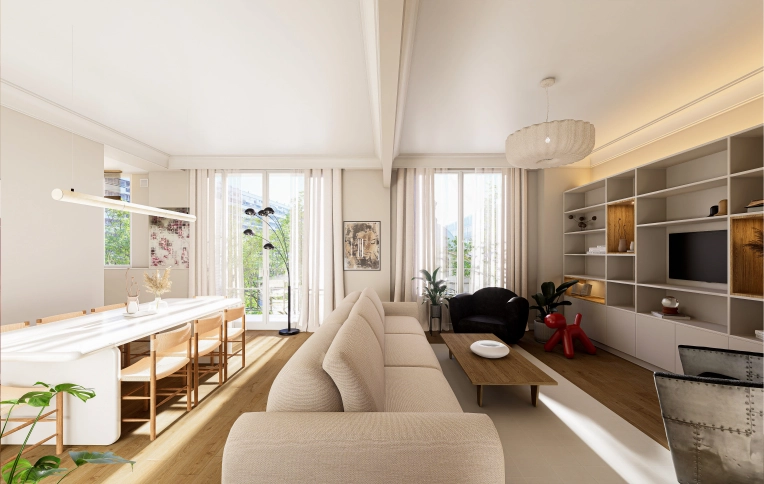 Contemporary, Flats / Apartments, Full Project, Shopping list, Plan