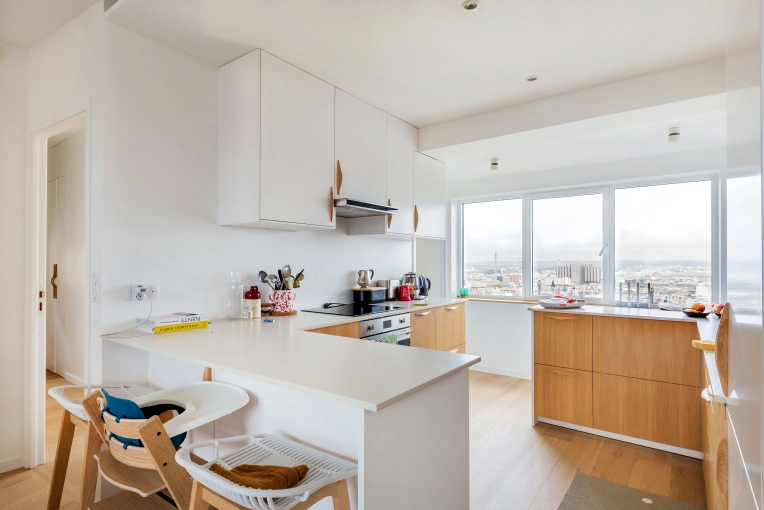 Contemporary, Kitchen, Full Project, Creation of exclusive furniture, Shopping list, Plan