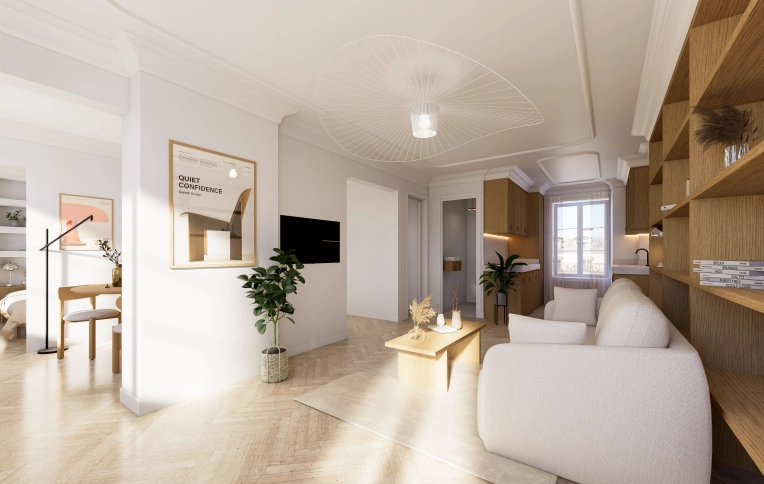 Contemporary, Flats / Apartments, Full Project, Creation of exclusive furniture, Shopping list, Plan