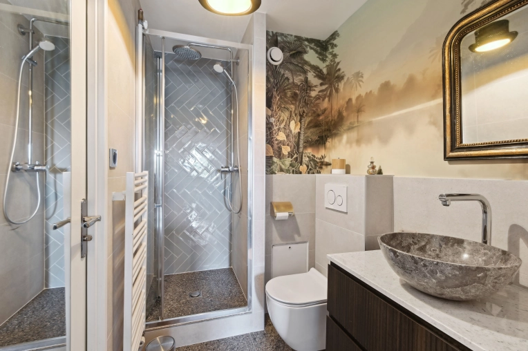 Contemporary, Scandinavian, Bathroom, Chic, Nature, Consultation Visit, Full Project, Creation of exclusive furniture, Shopping list, 3D ambiance, Plan, Renovation