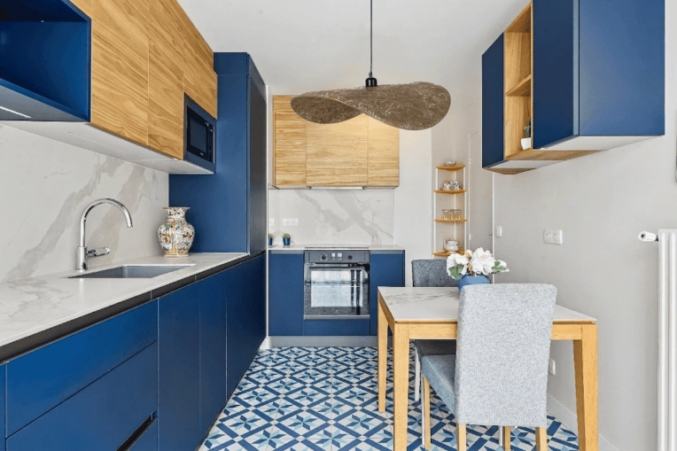 Industrial, Contemporary, Japanese, Scandinavian, Kitchen, Chic, Nature, Wabi-sabi, Consultation Visit, Full Project, Shopping list, 3D ambiance, Textile designer, Plan, Renovation