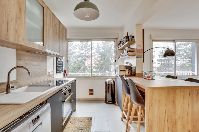 Industrial, Bohemian, Contemporary, Scandinavian, Kitchen, Nature, Consultation Visit, Full Project, Creation of exclusive furniture, Shopping list, 3D ambiance, Plan, Renovation