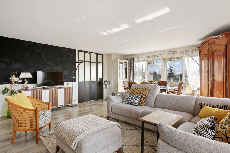 Bohemian, Contemporary, Scandinavian, Chic, Nature, Living room, Consultation Visit, Full Project, Creation of exclusive furniture, Shopping list, 3D ambiance, Plan, Renovation