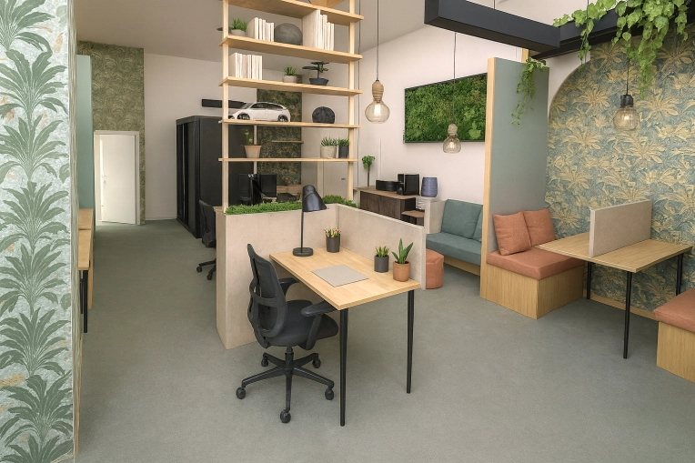 Industrial, Contemporary, Commercial Buildings, Nature, Full Project, Energy renovation, Creation of exclusive furniture, 3D ambiance, Plan, Renovation