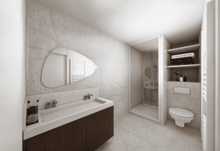 Hotel, Contemporary, Chic, Full Project, Creation of exclusive furniture, 3D ambiance, Plan, Renovation