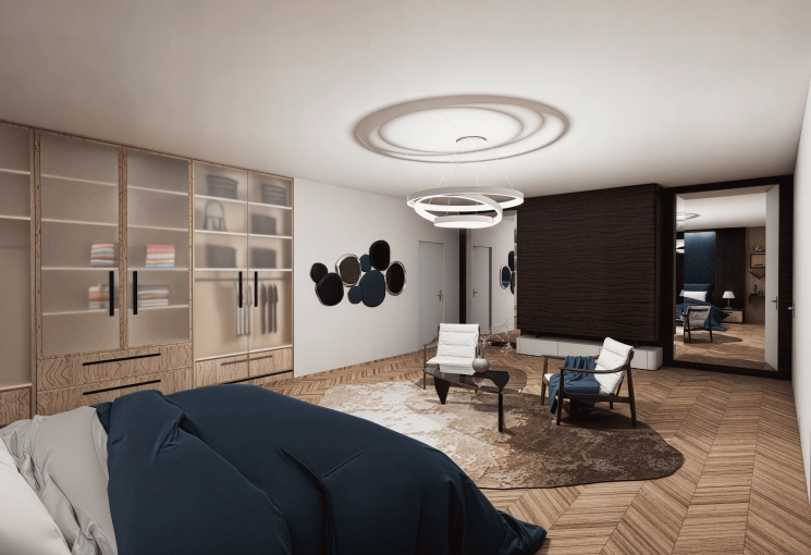 Hotel, Chic, Consultation Visit, Full Project, Creation of exclusive furniture, Shopping list, 3D ambiance, Plan, Renovation