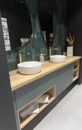 Bathroom, Consultation Visit, Full Project, Creation of exclusive furniture, 3D ambiance, Plan