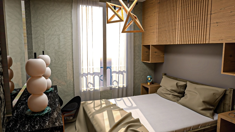 Minimalist, Japanese, Room, 3D ambiance