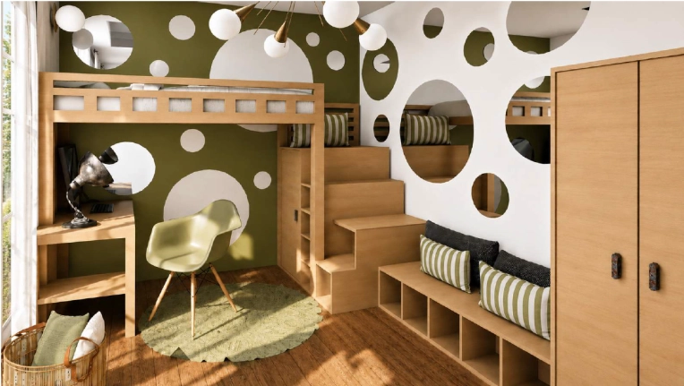 Contemporary, Room, 3D ambiance
