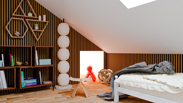 Contemporary, Room, Chic, Full Project